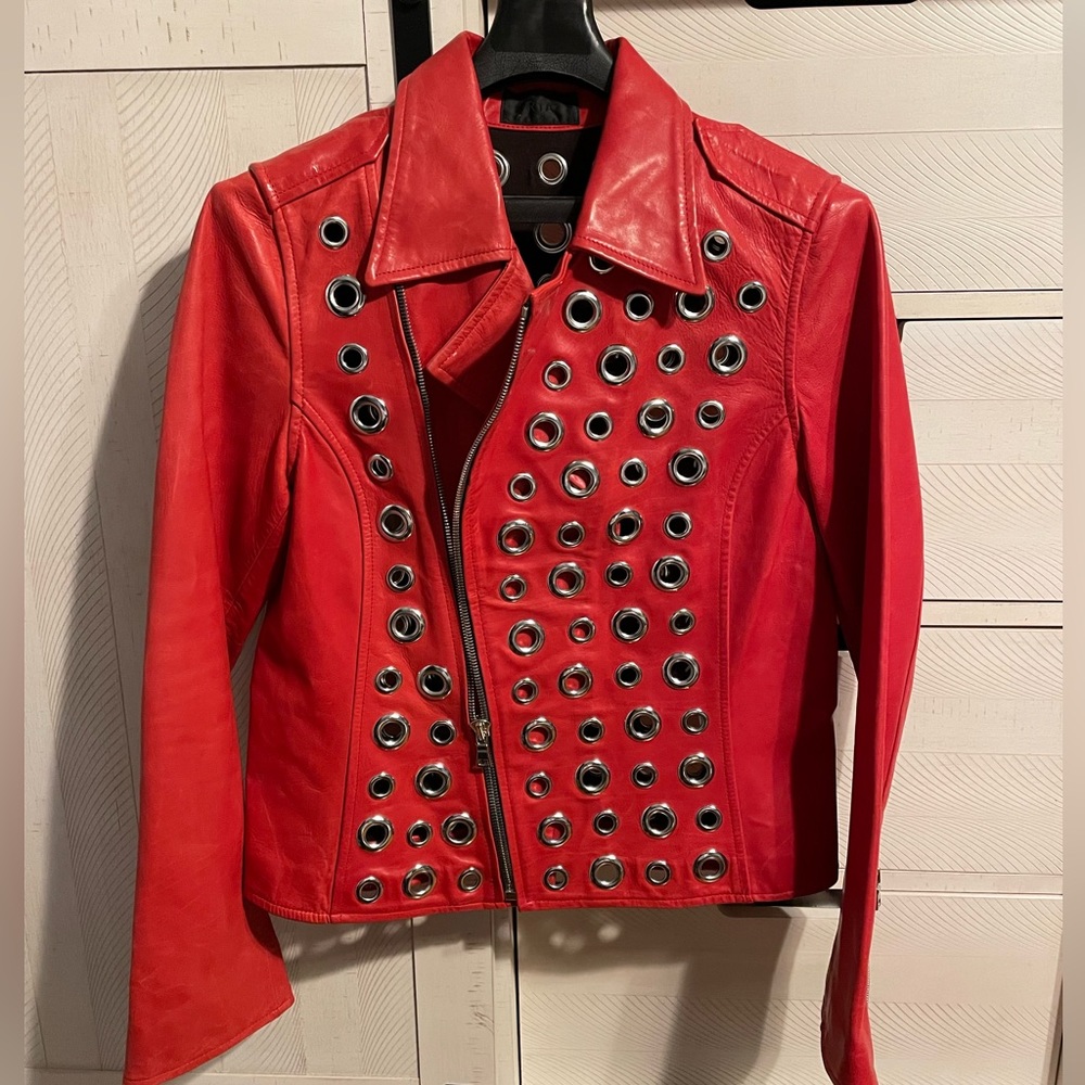 RtA Grommet Leather Moto Jacket